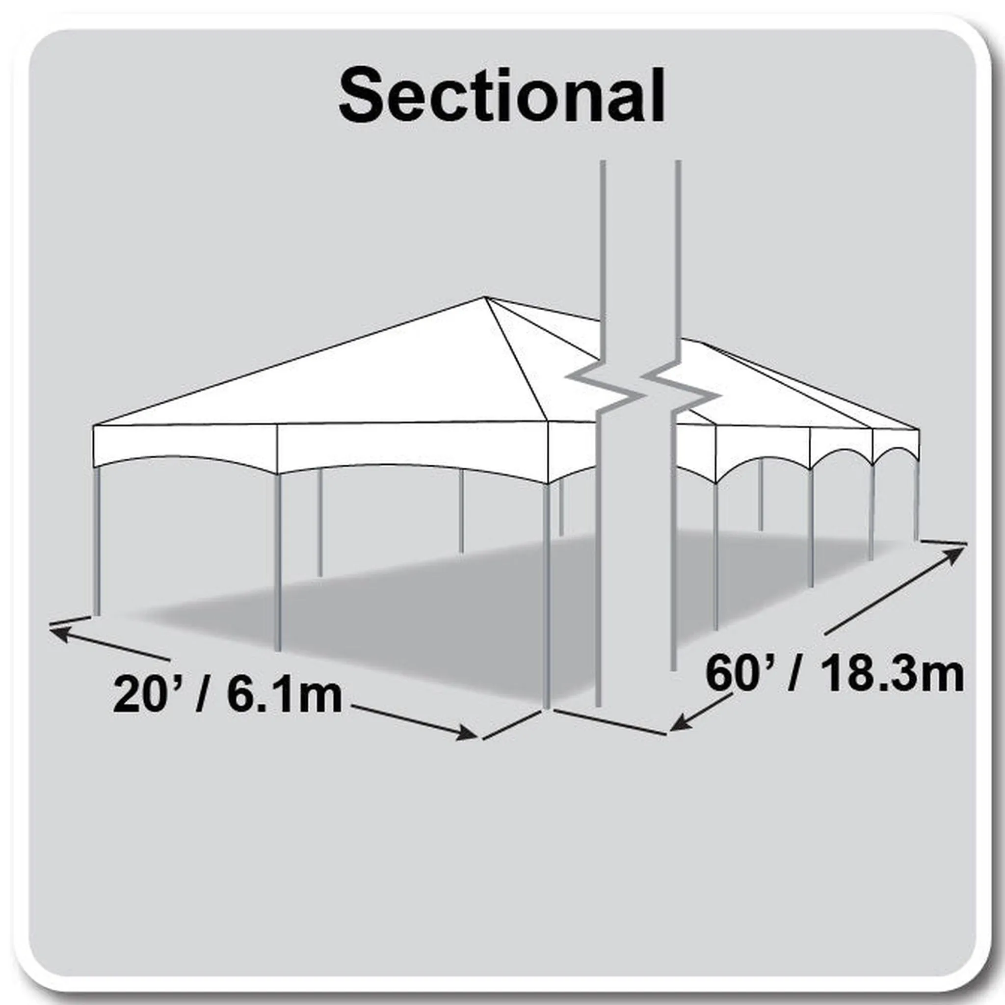 20x60 Master Series Frame Tent