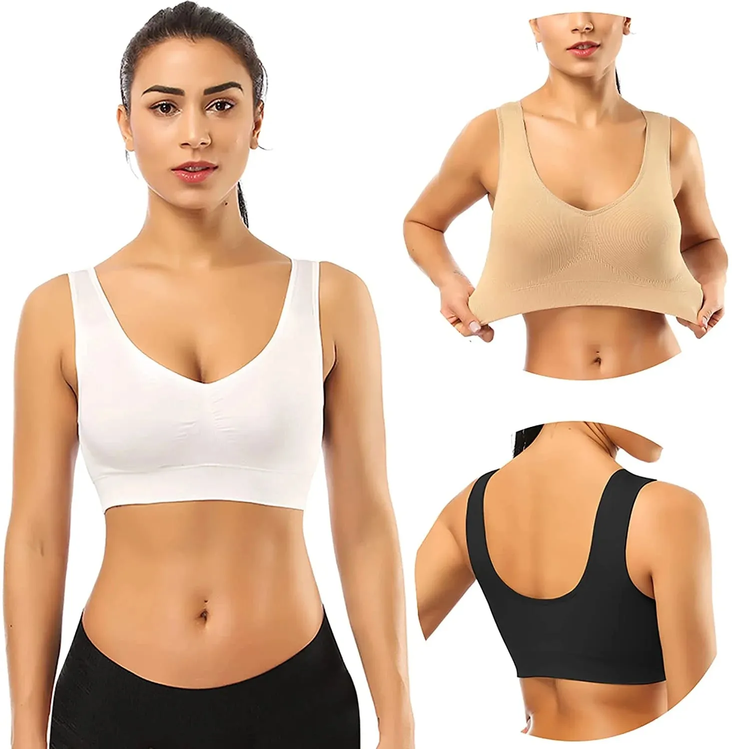 3 Pack Sports Bras