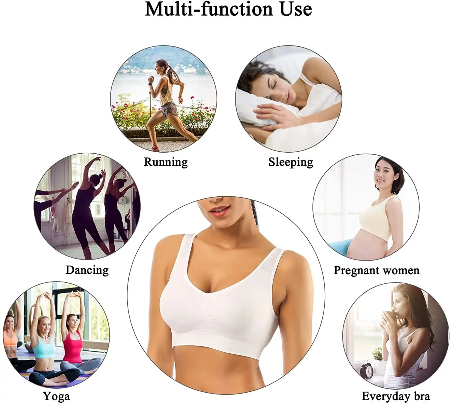 3 Pack Sports Bras
