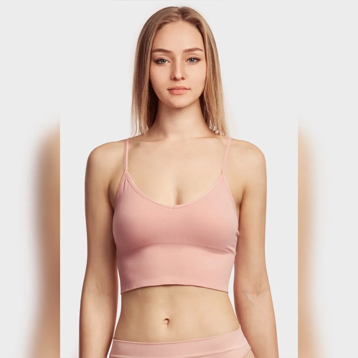 3-Pack: Women's Breathable Seamless Spaghetti Strap Sports Bra