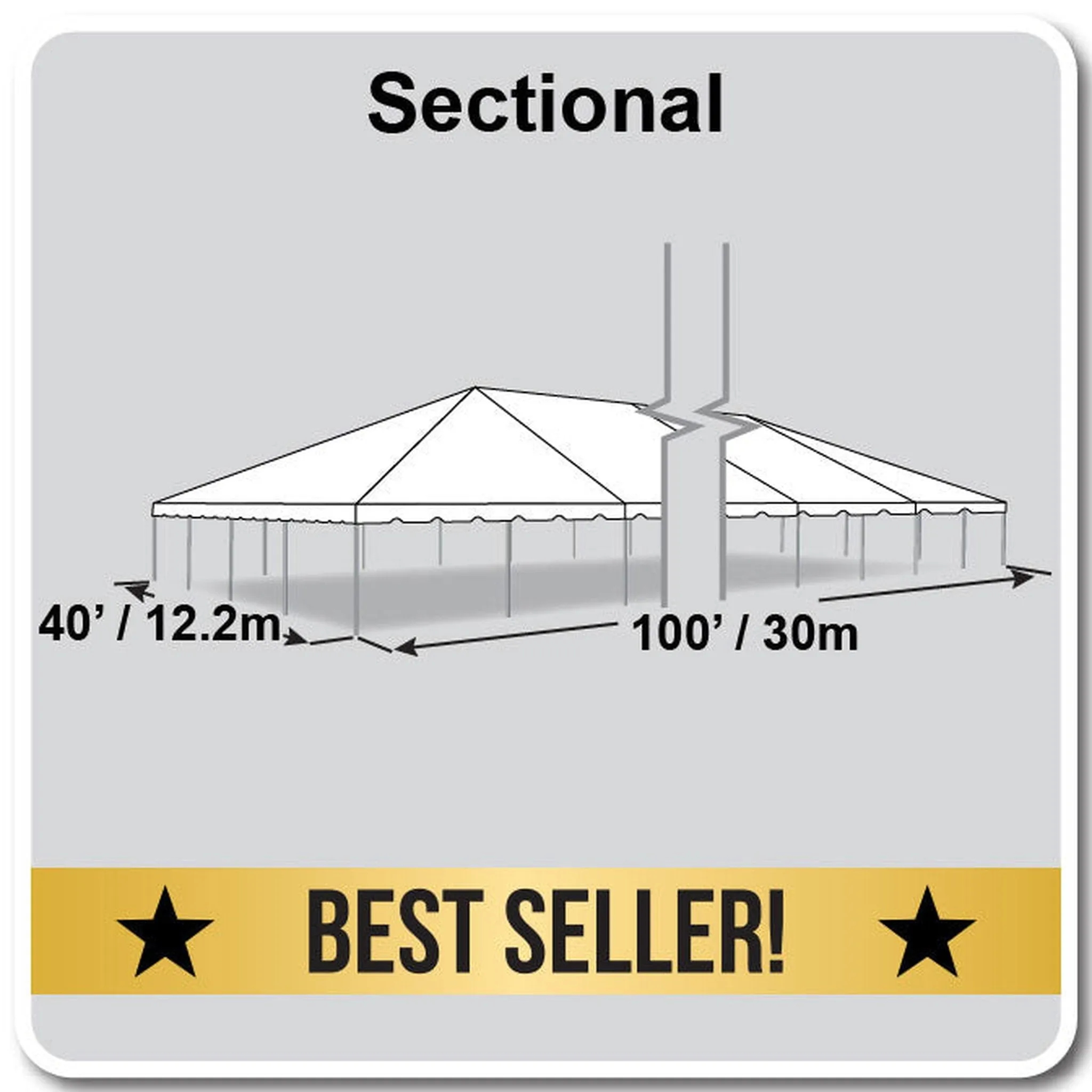 40x100 Classic Series Frame Tent