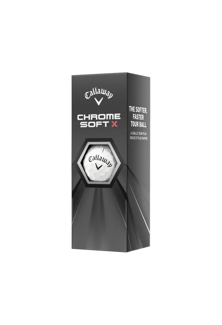 Callaway Chrome Soft X Golf Balls | White