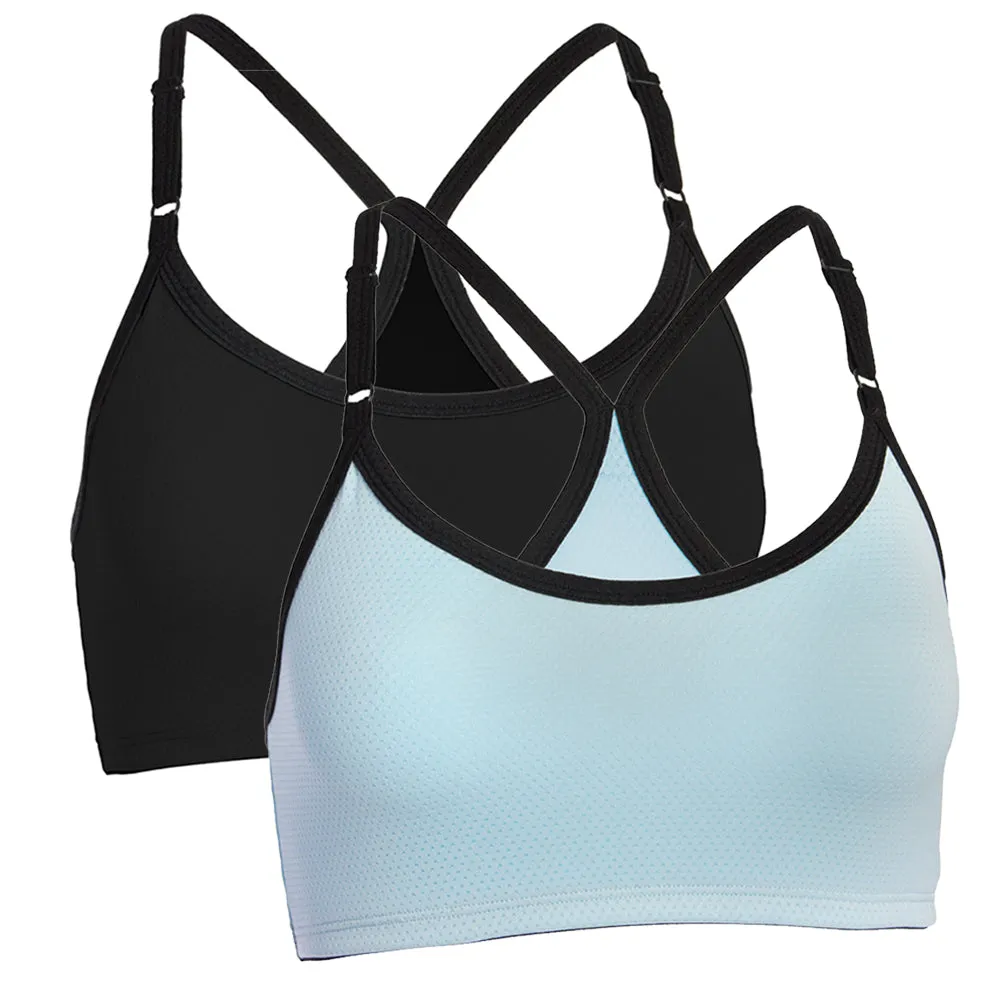 Fruit Of The Loom Signature Ladies 2 Pack Breathable Sports Bras