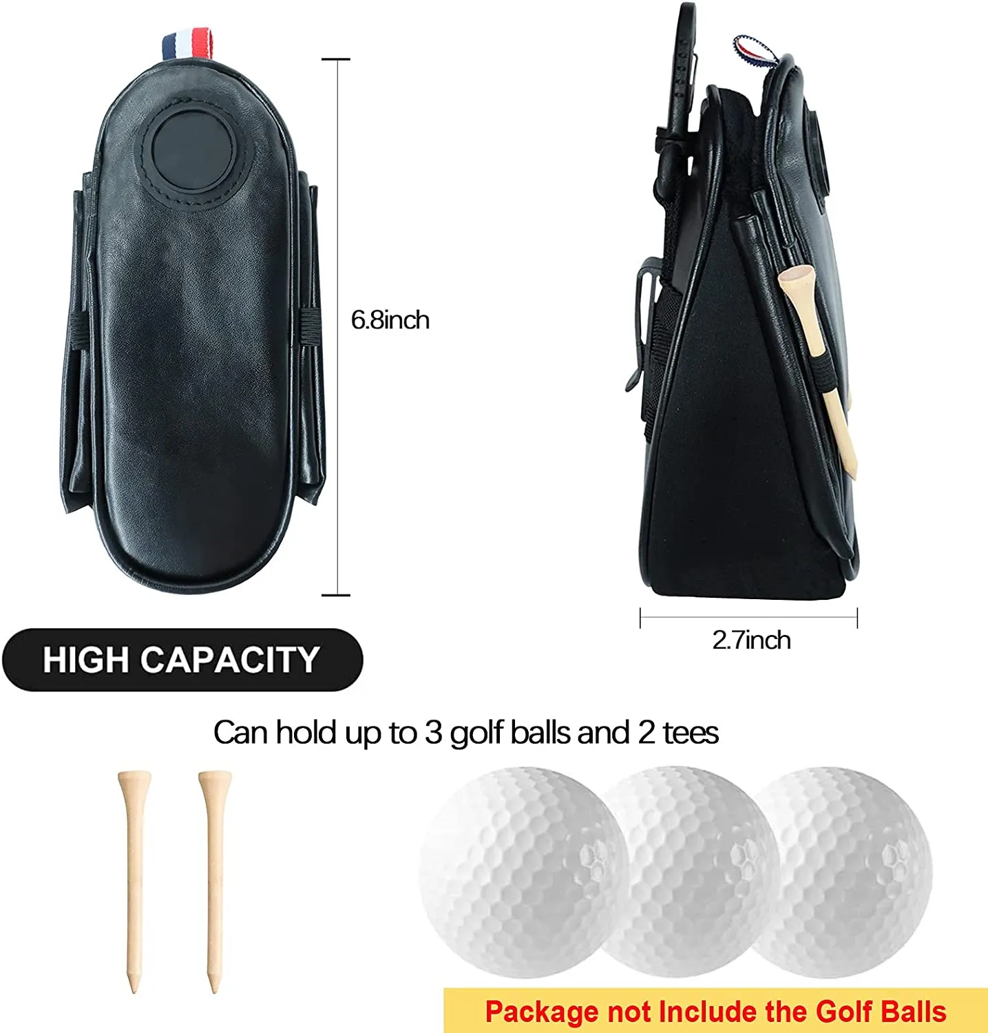Golf Ball Holder Soft Silicone Clip