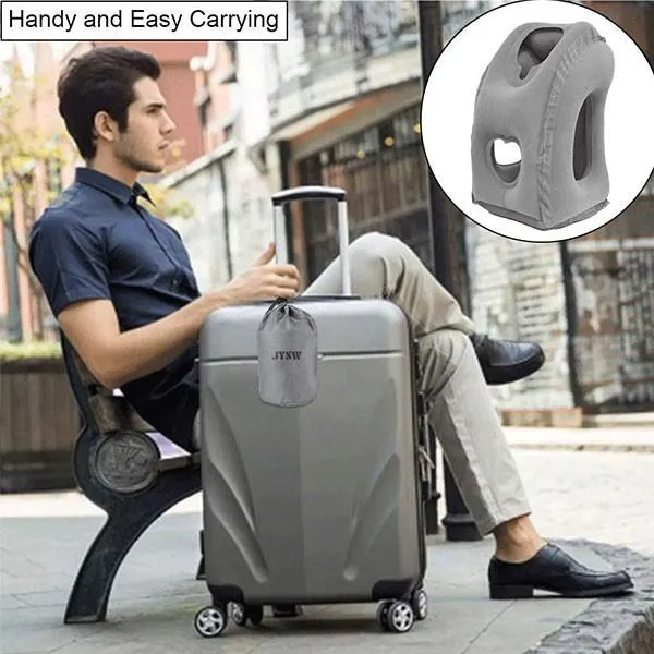 Iconix Inflatable Travel Pillow with Head and Arm Rests