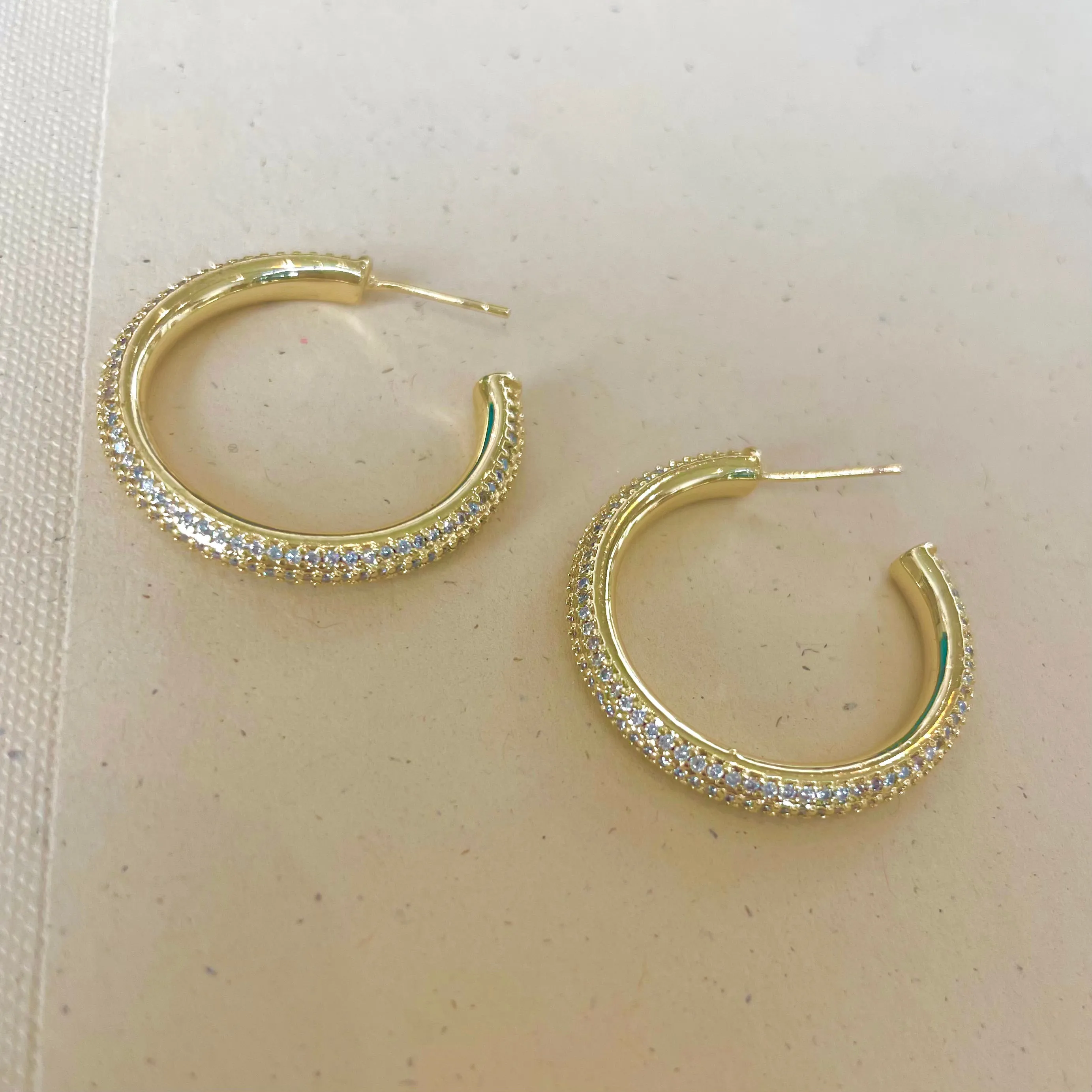 Jennie Gold Hoops