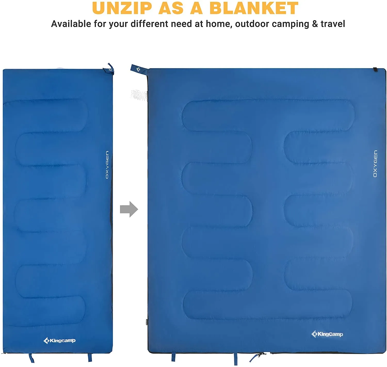 KingCamp Joinable Envelope Lightweight Adults Sleeping Bags