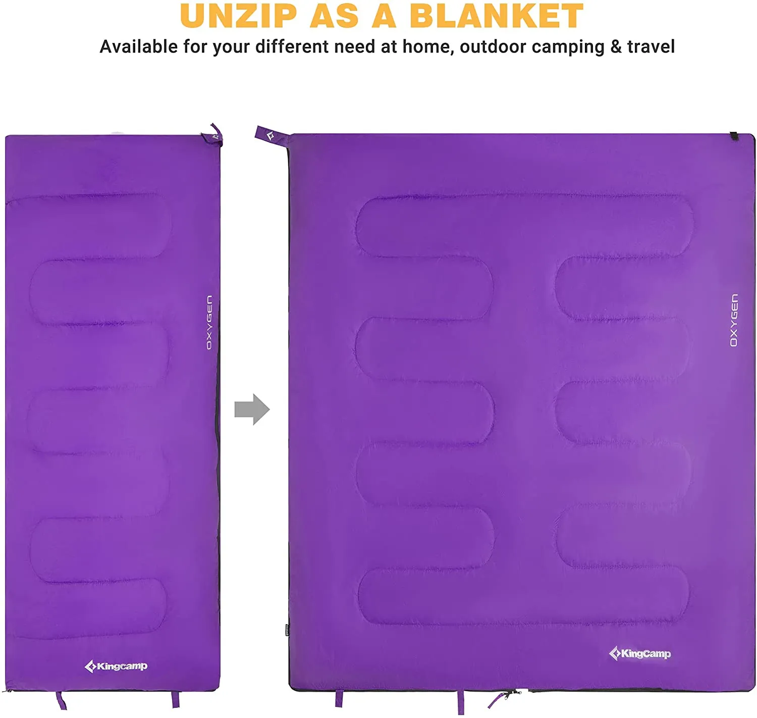 KingCamp Joinable Envelope Lightweight Adults Sleeping Bags