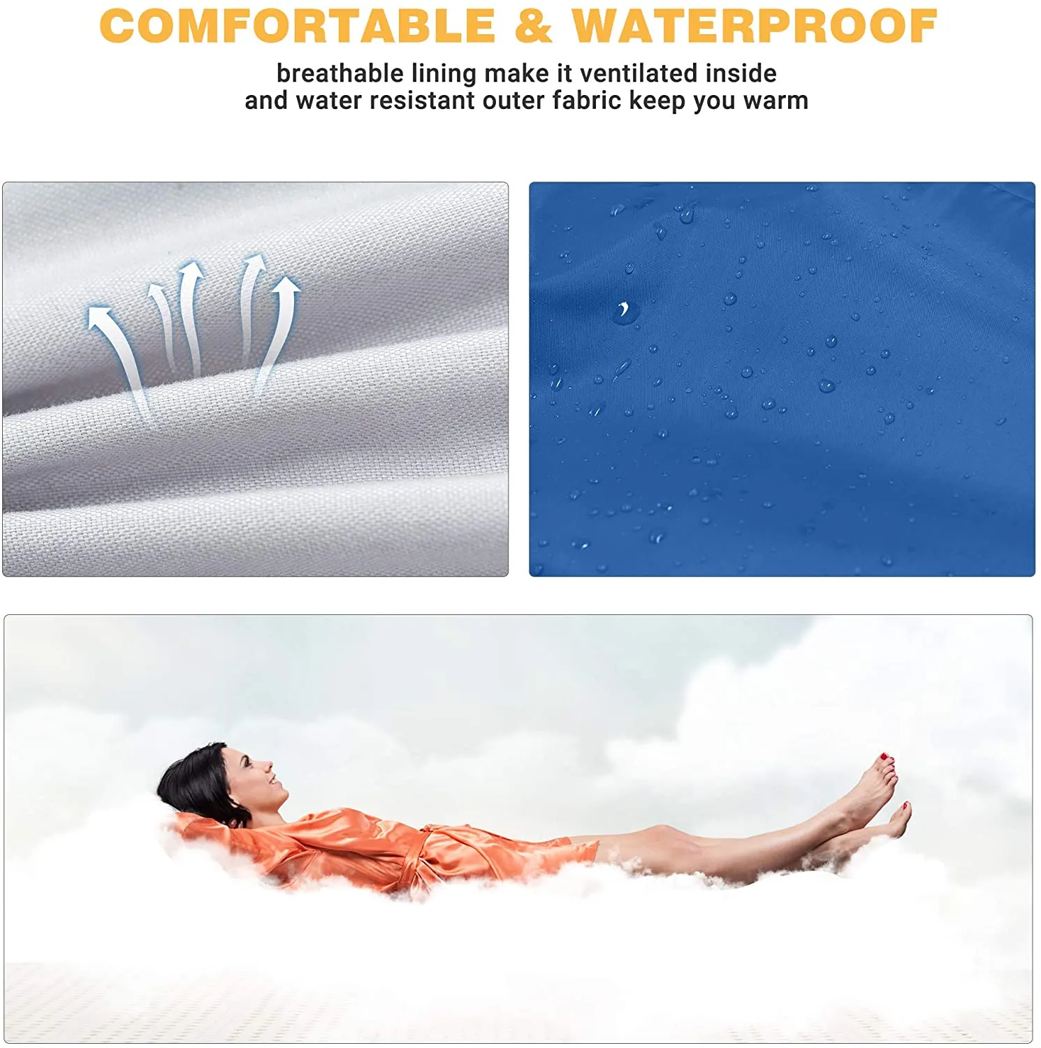 KingCamp Joinable Envelope Lightweight Adults Sleeping Bags