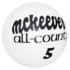 Mc Keever All-County Size 5 Match Ball (Pack of 10   Free Net)
