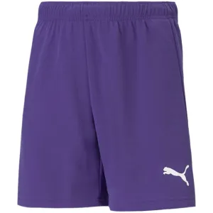 Puma Kids' teamRISE Quick-Dry Athletic Shorts in Vibrant Purple