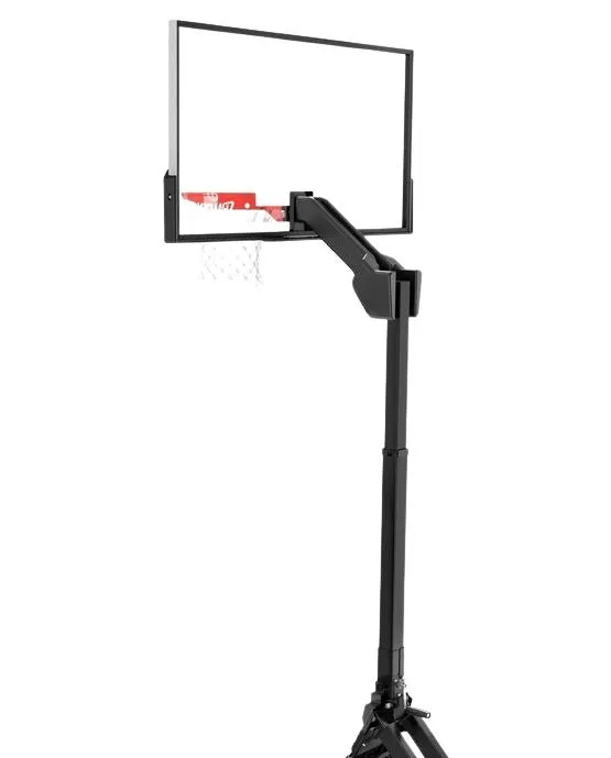 Spalding 54-inch Clear View Momentous EZ Assembly Acrylic Portable Basketball Hoop