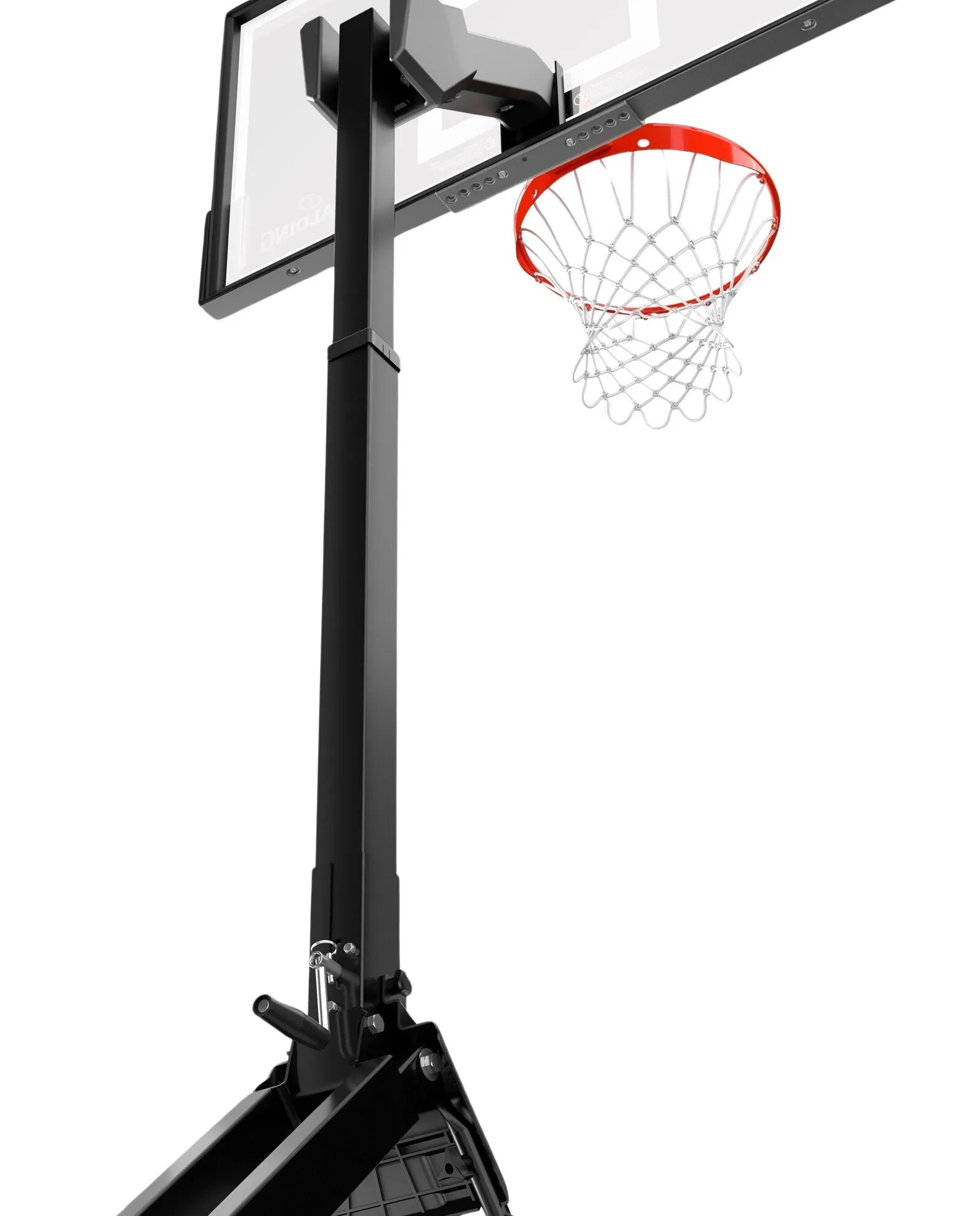 Spalding 54-inch Clear View Momentous EZ Assembly Acrylic Portable Basketball Hoop