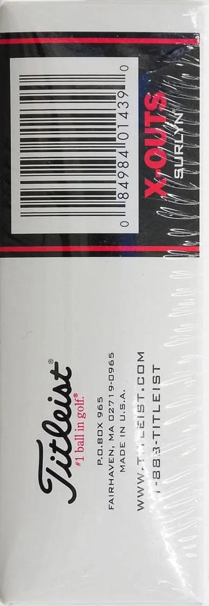 Titleist X-OUTS Golf Balls, 12 Pack