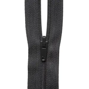 Zip On The Roll: Black: sold by the metre